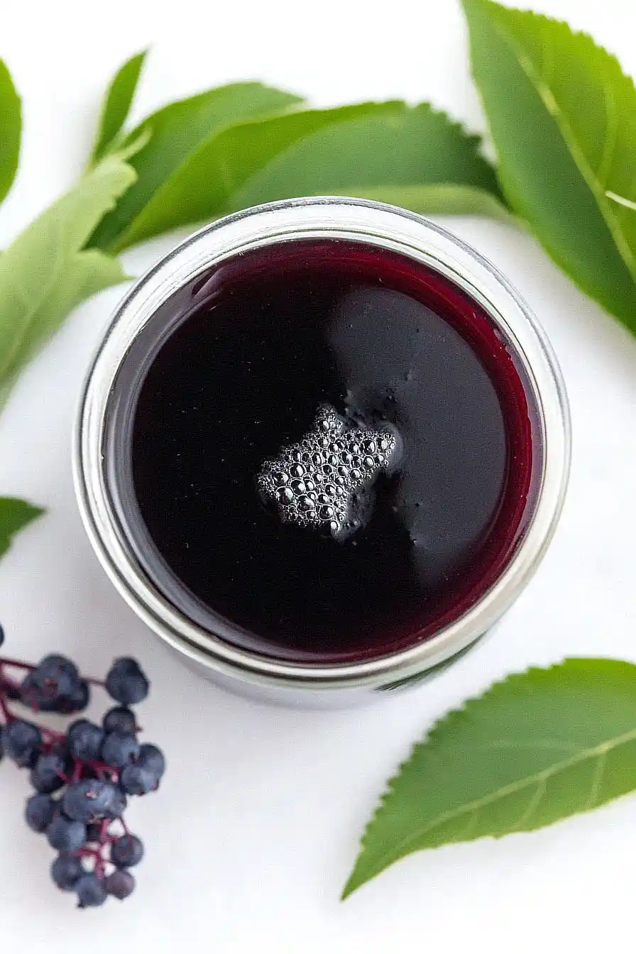 vegan elderberry syrup