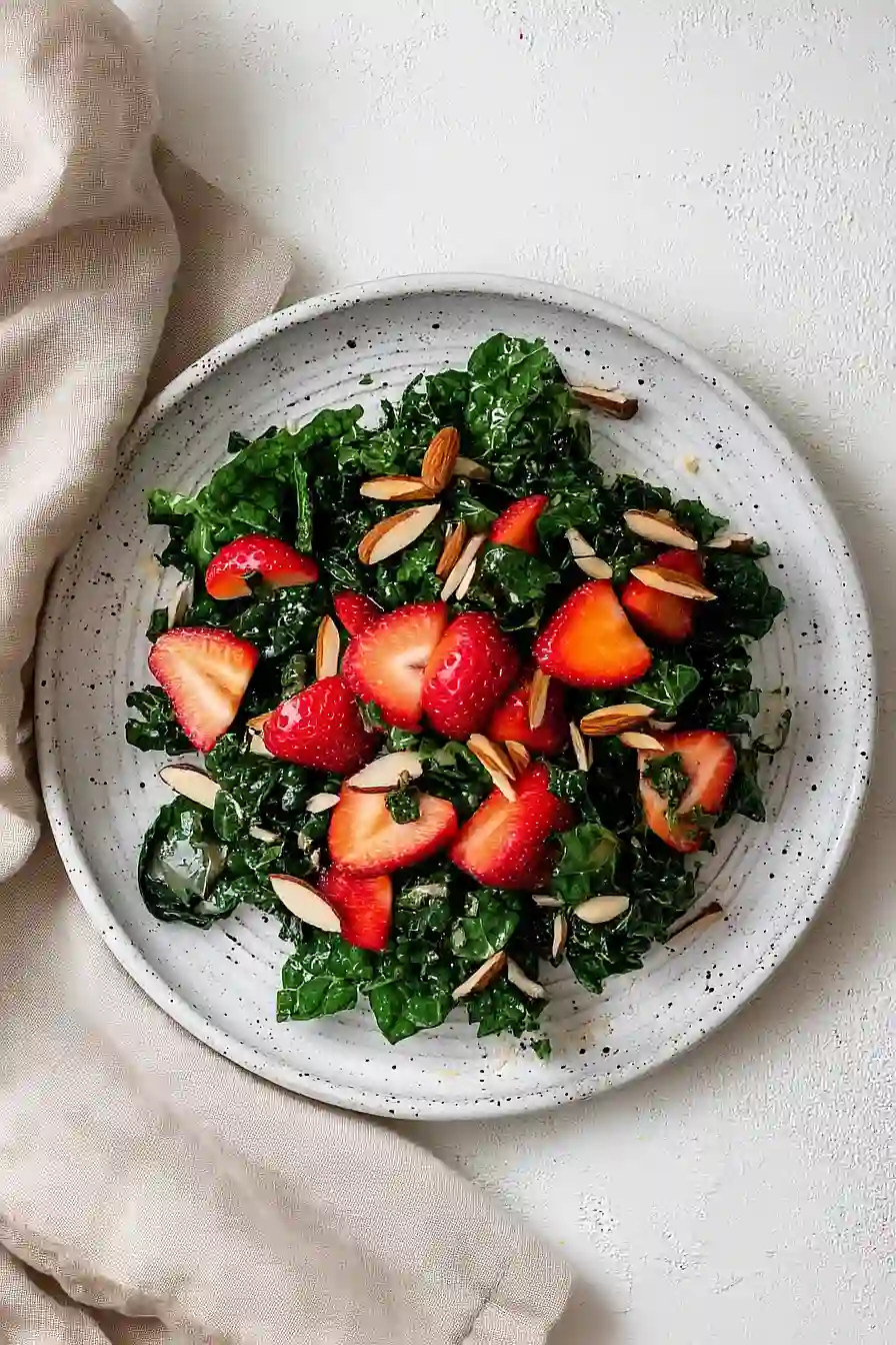 strawberry kale salad