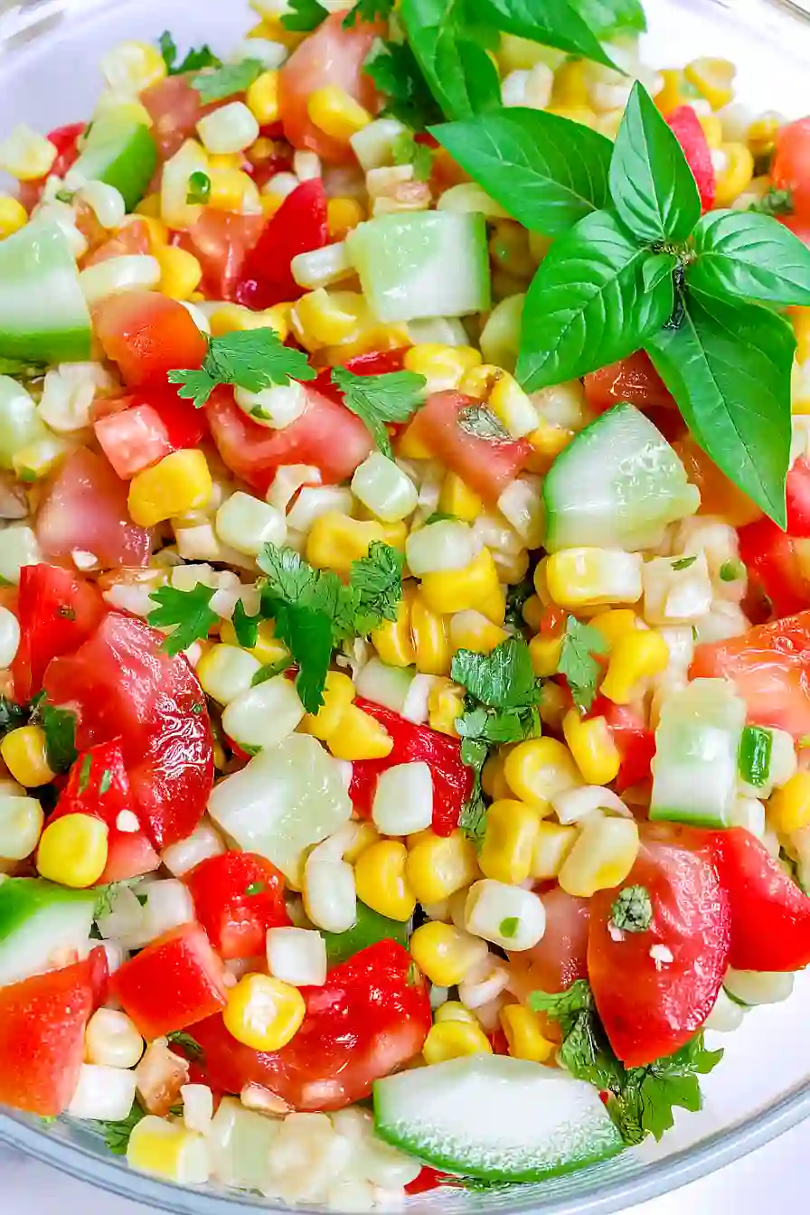 corn and cucumber salad 