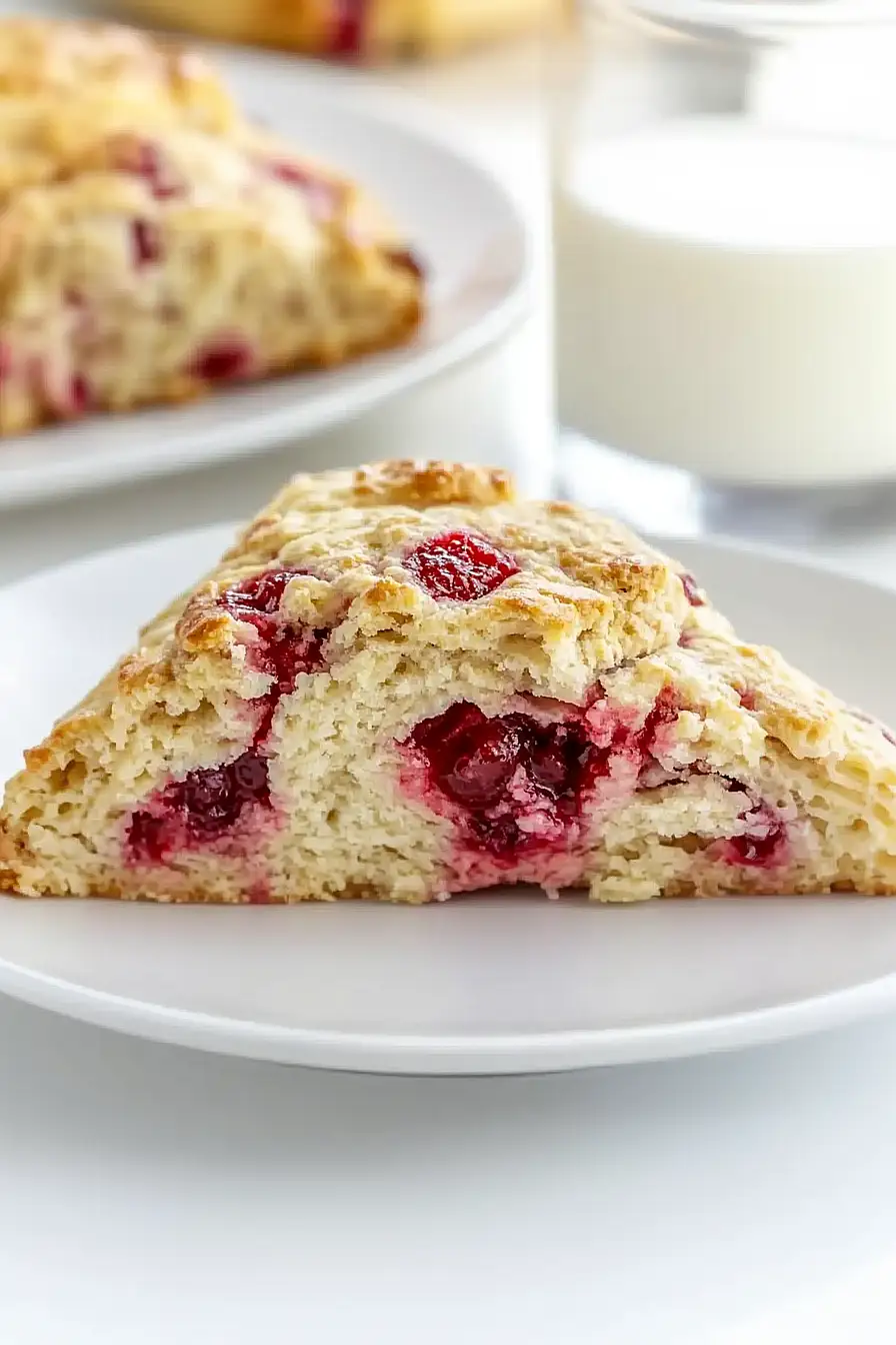 white chocolate raspberry scones