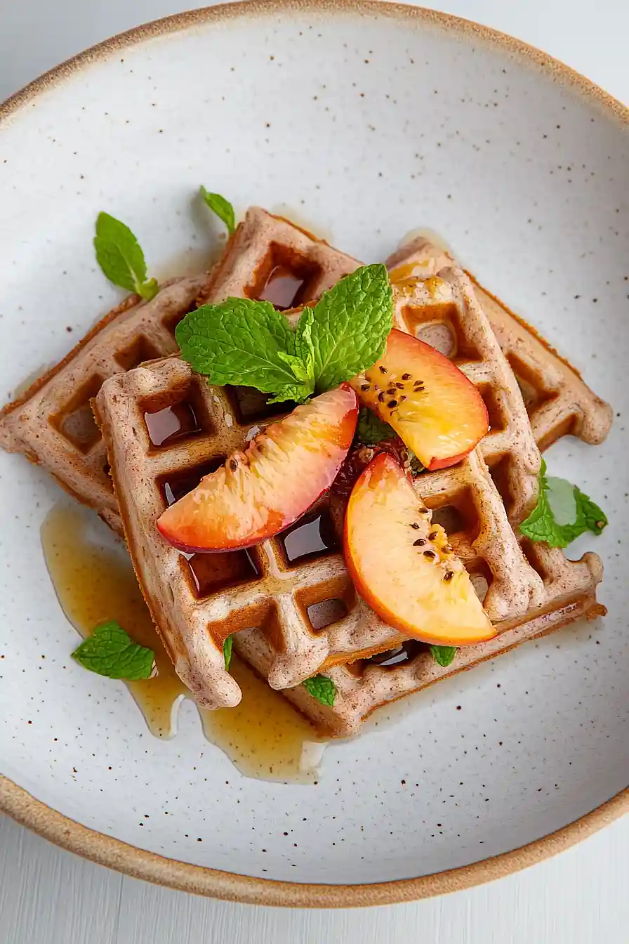 nectarine waffles