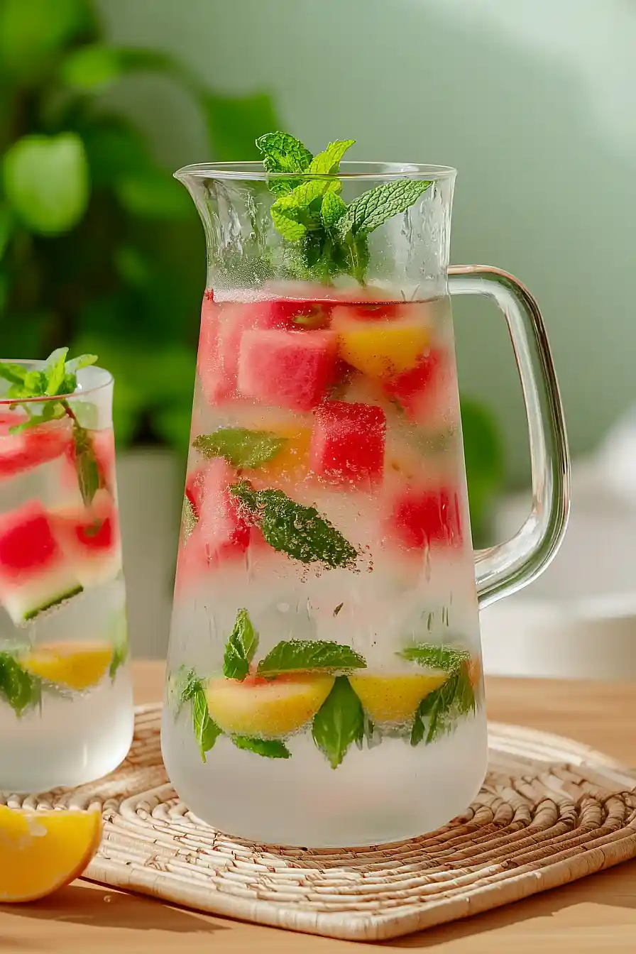 nectarine infused water