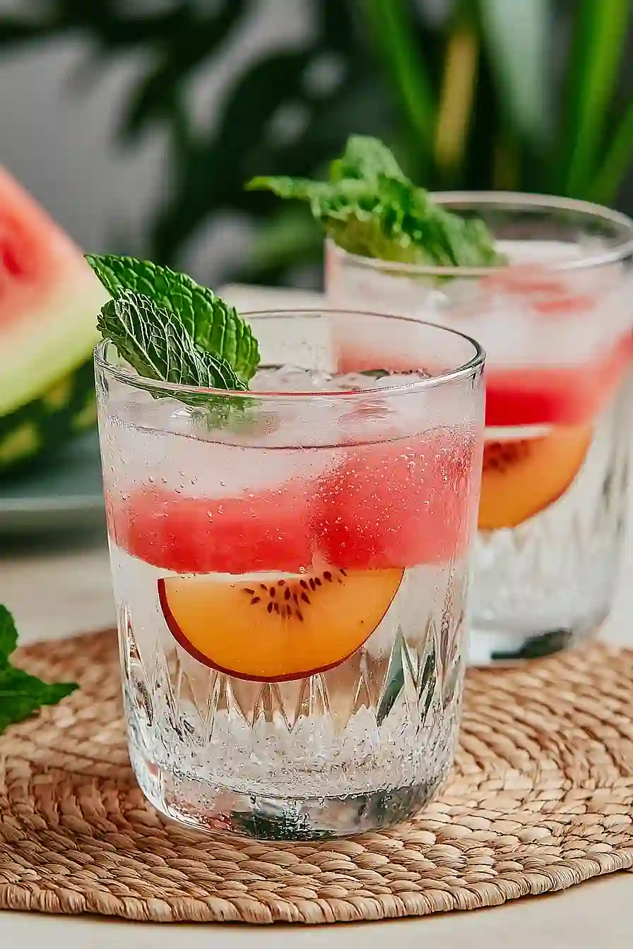 nectarine infused water
