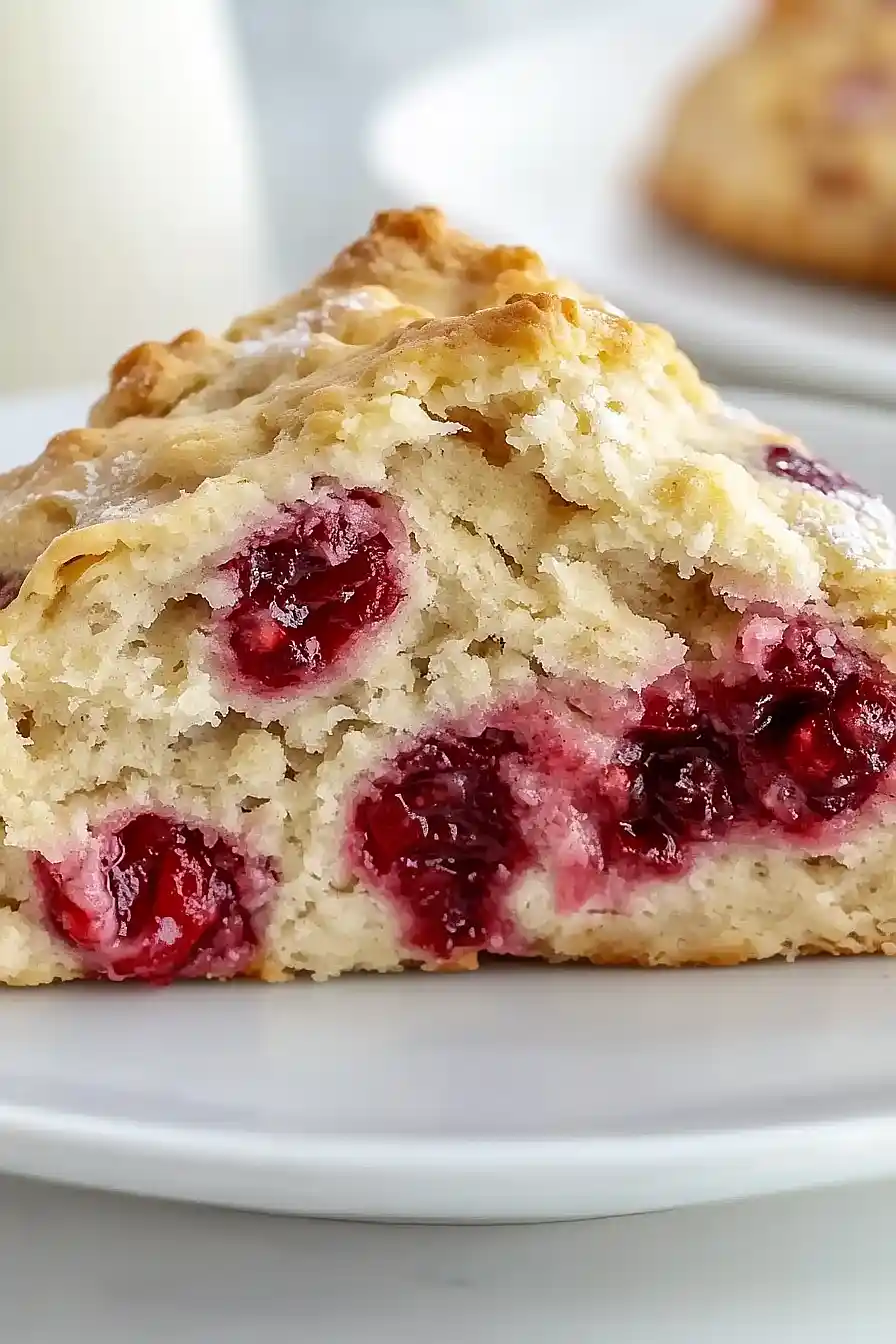 white chocolate raspberry scones