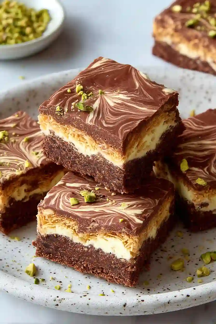 dubai chocolate brownies