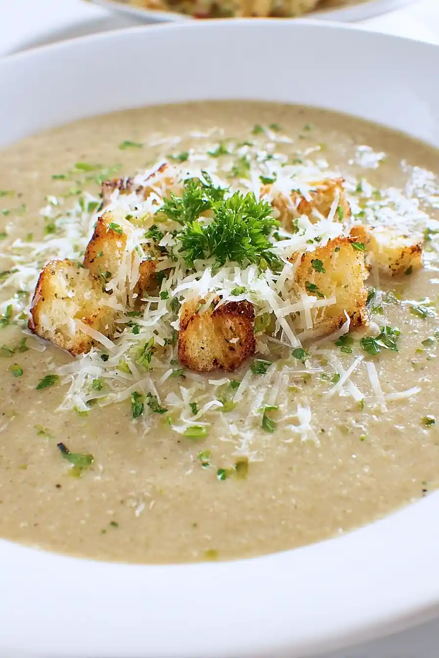 roasted eggplant and garlic soup