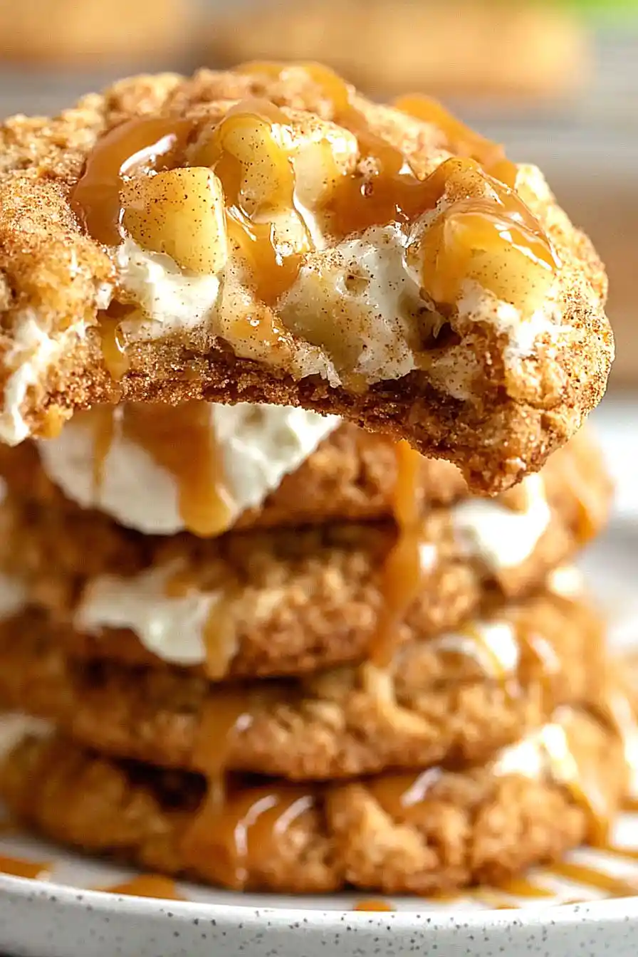 caramel apple pie cheesecake cookies