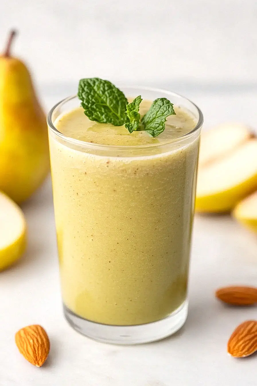 pear almond butter smoothie