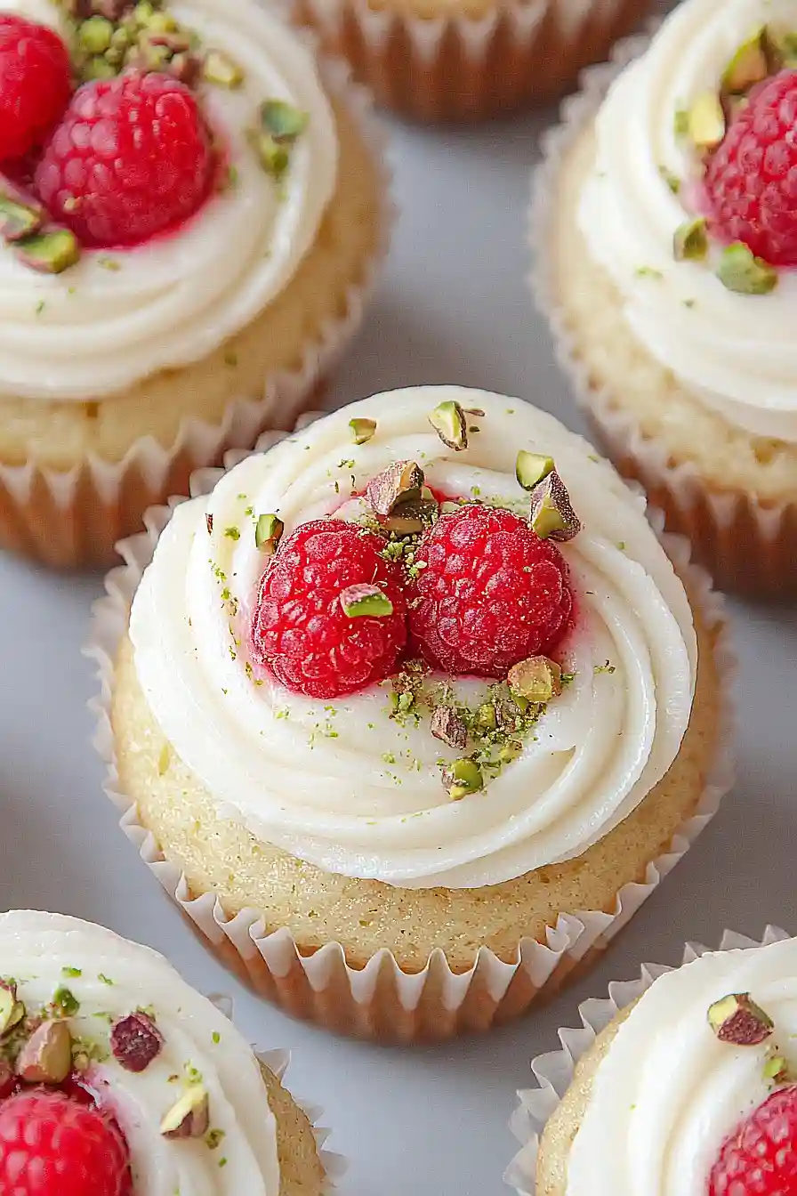 lemon cupcakes with raspberry filling