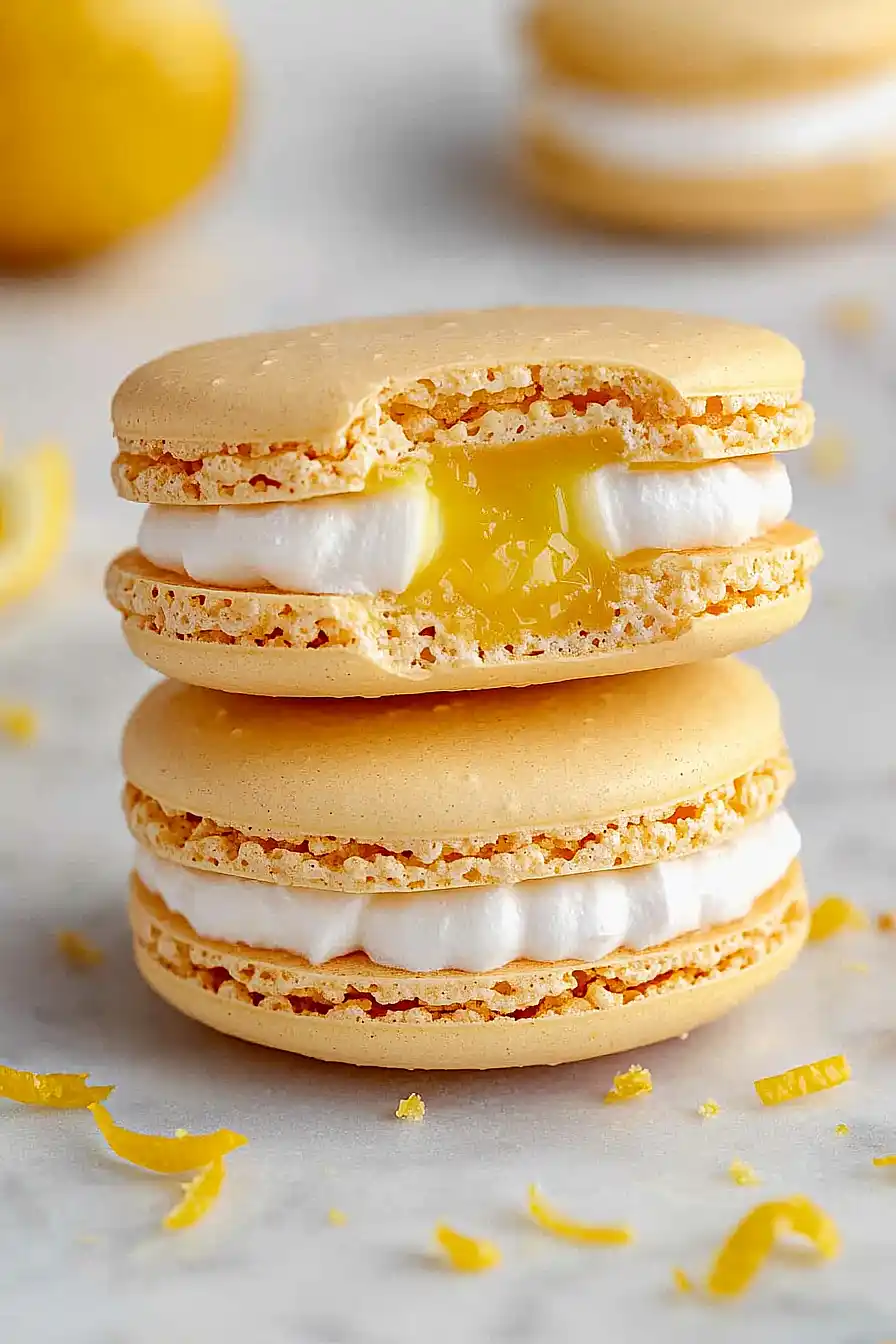 lemon meringue pie macarons