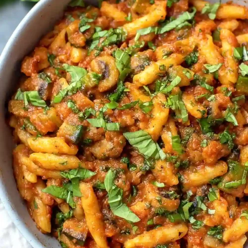 sun dried tomato veggie pasta