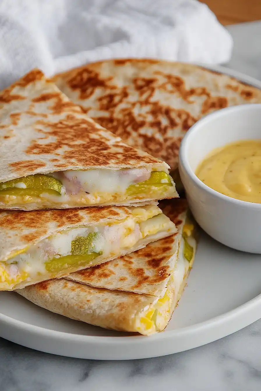dill pickle quesadilla
