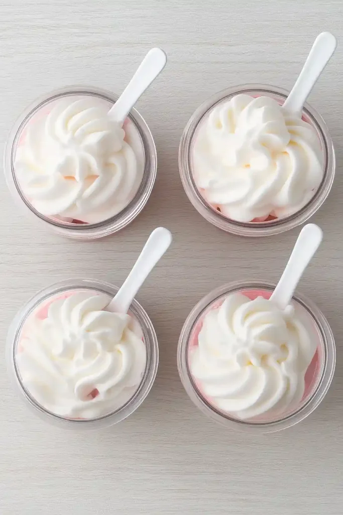 neapolitan cake in a jar
