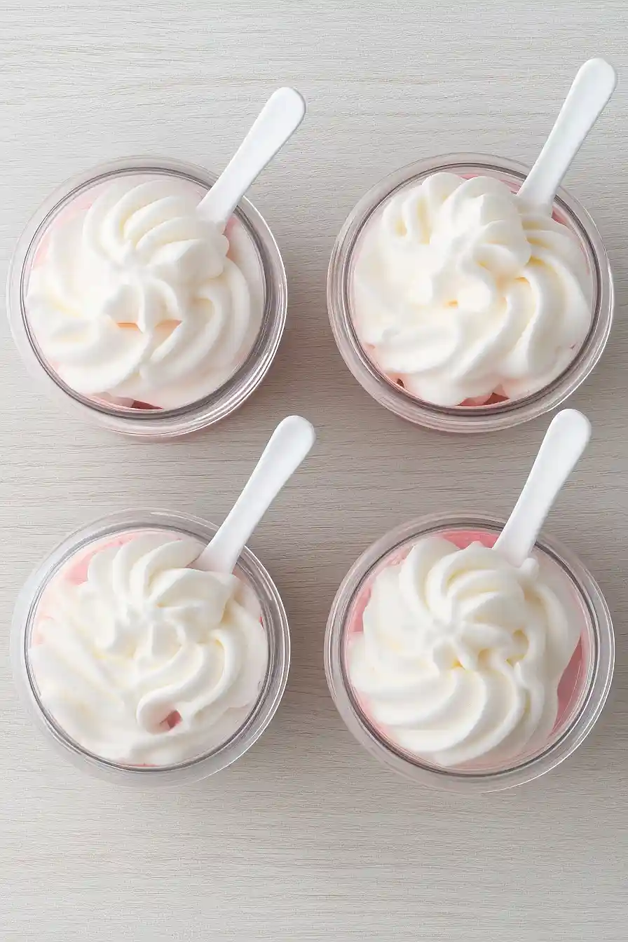 neapolitan cake in a jar