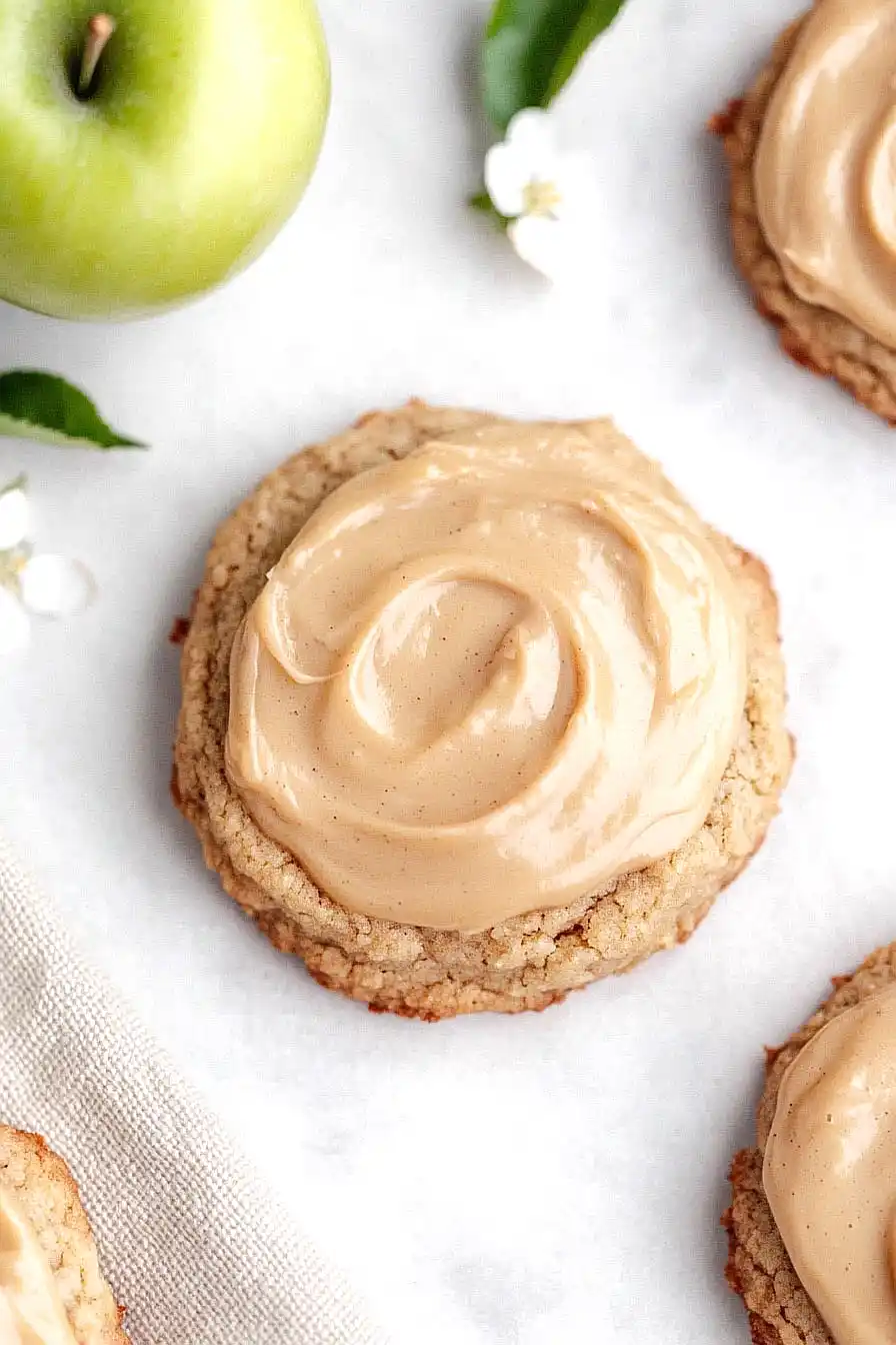 caramel apple drop cookies