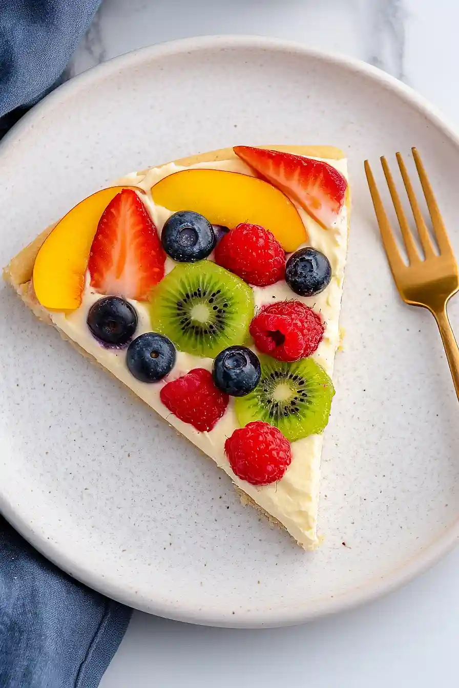 fruit tart pizza