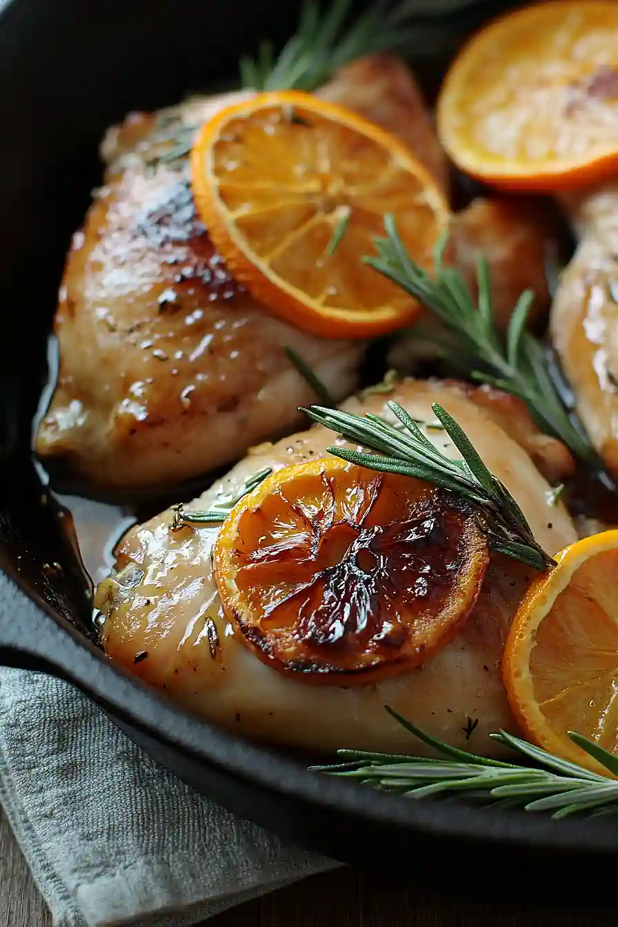 orange rosemary roasted chicken