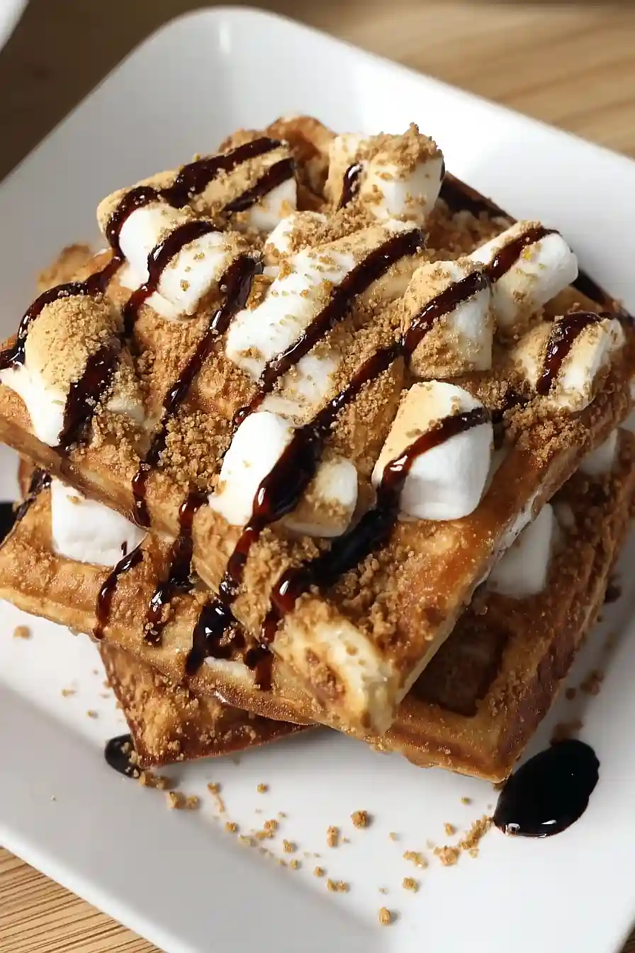 s'mores waffles