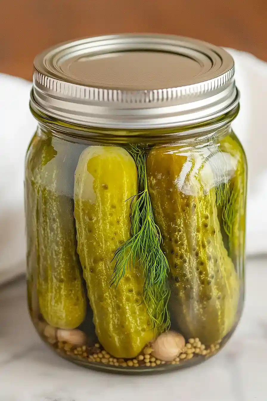 water bath canning dill pickle