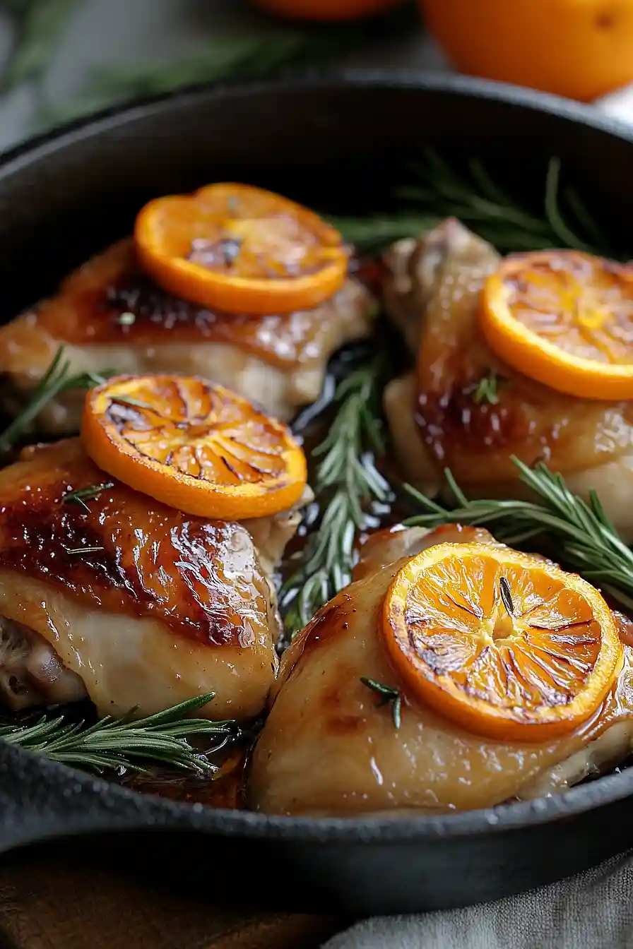 orange rosemary roasted chicken