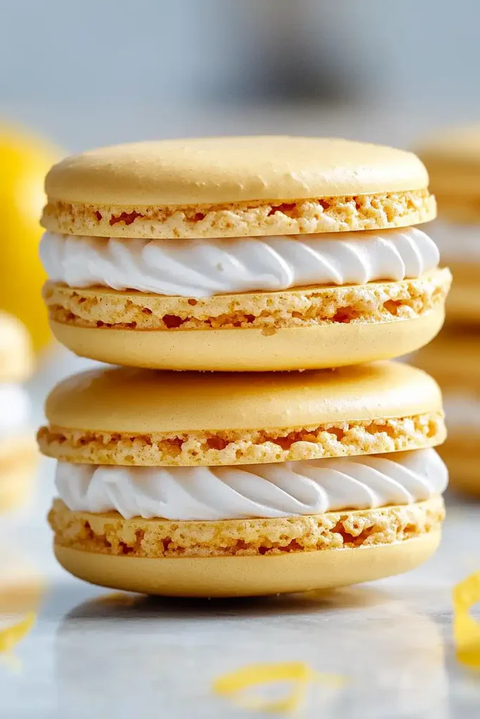 lemon meringue pie macarons