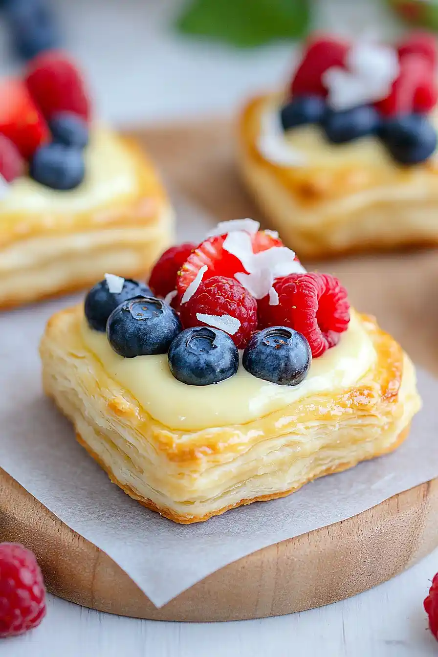 puff pastry fruit tart 