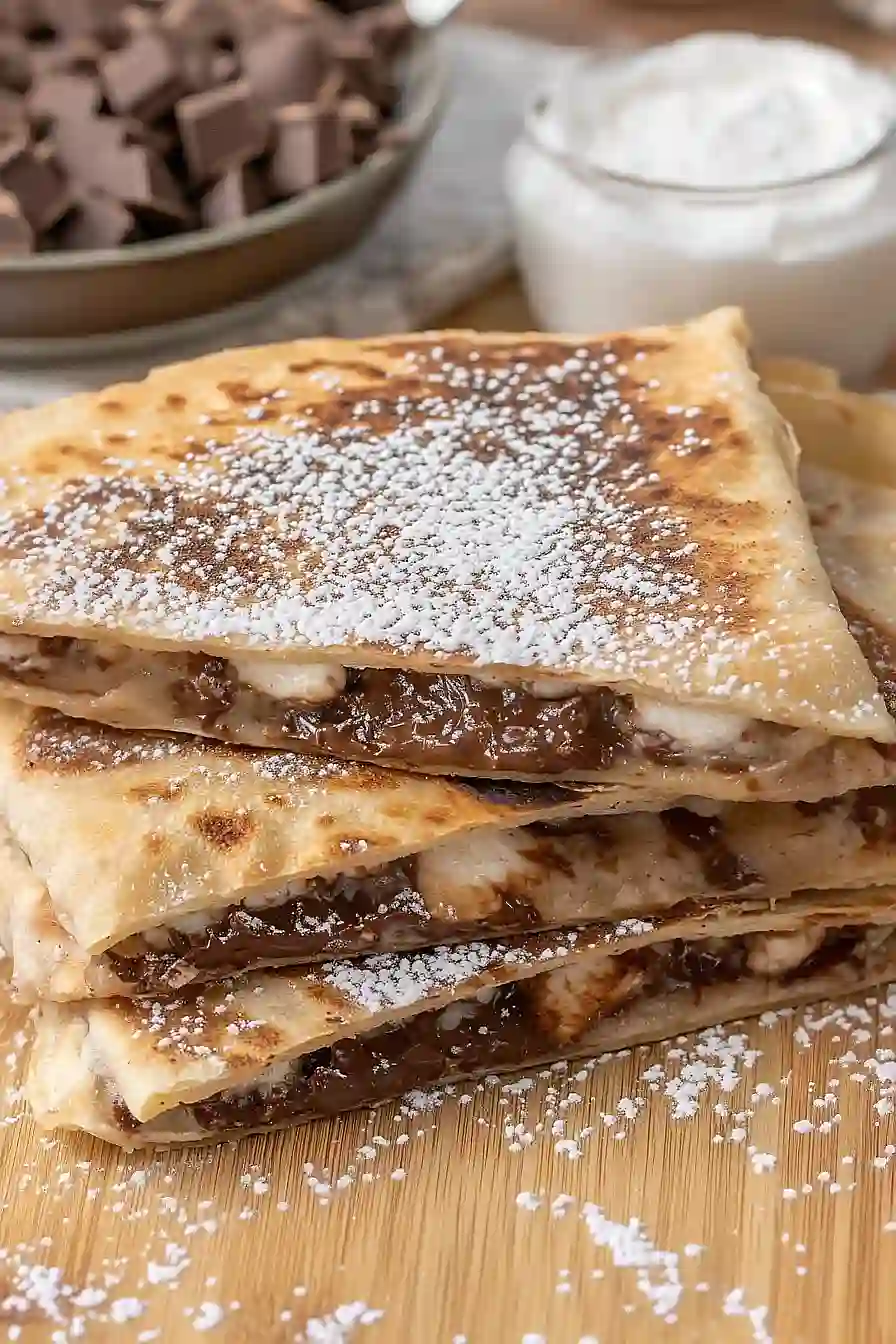 blackstone s'mores quesadilla