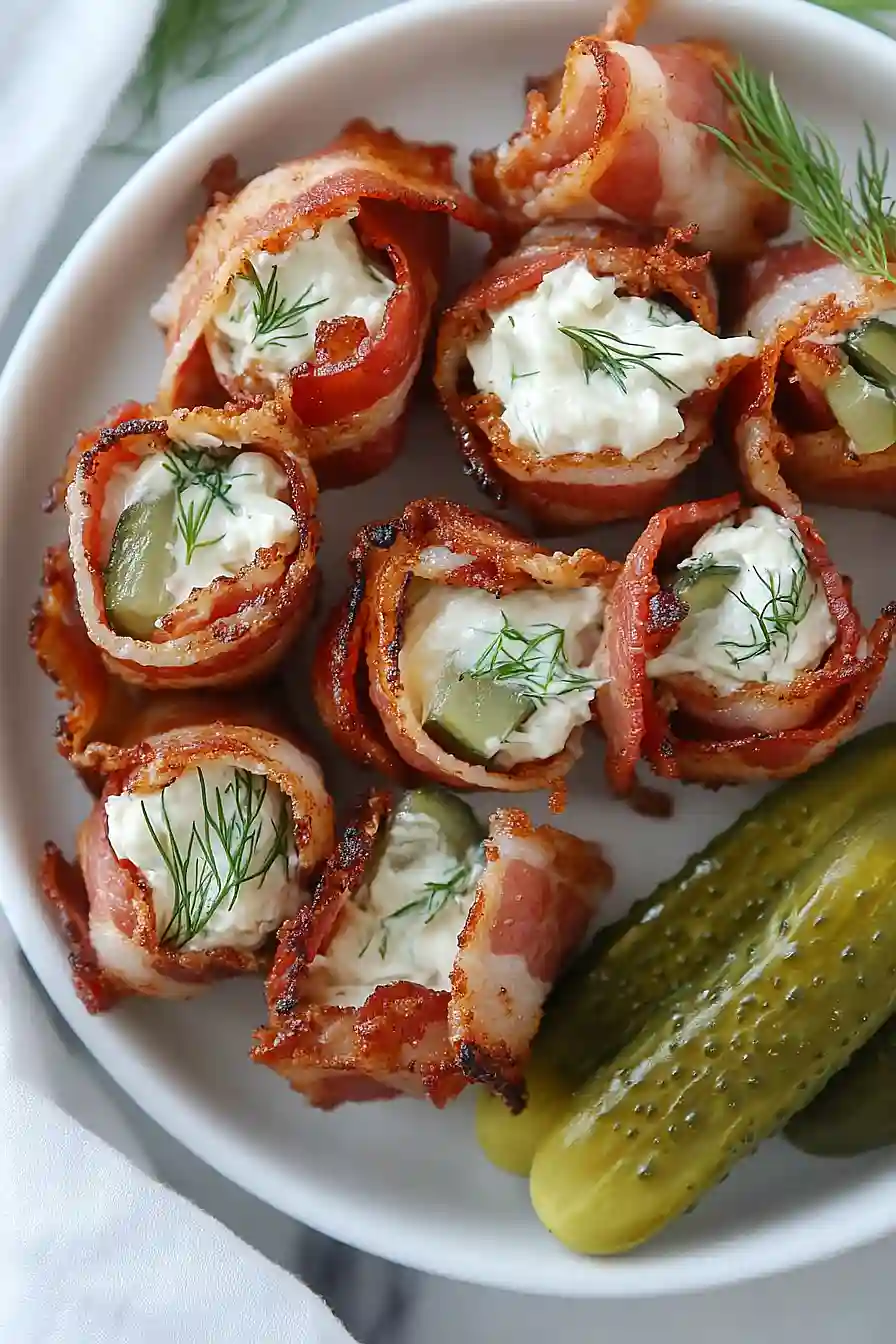 dill pickle bacon roll ups