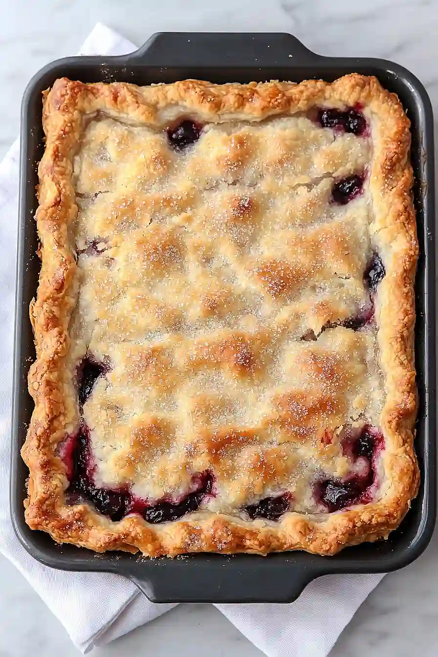 sour cherry slab pie