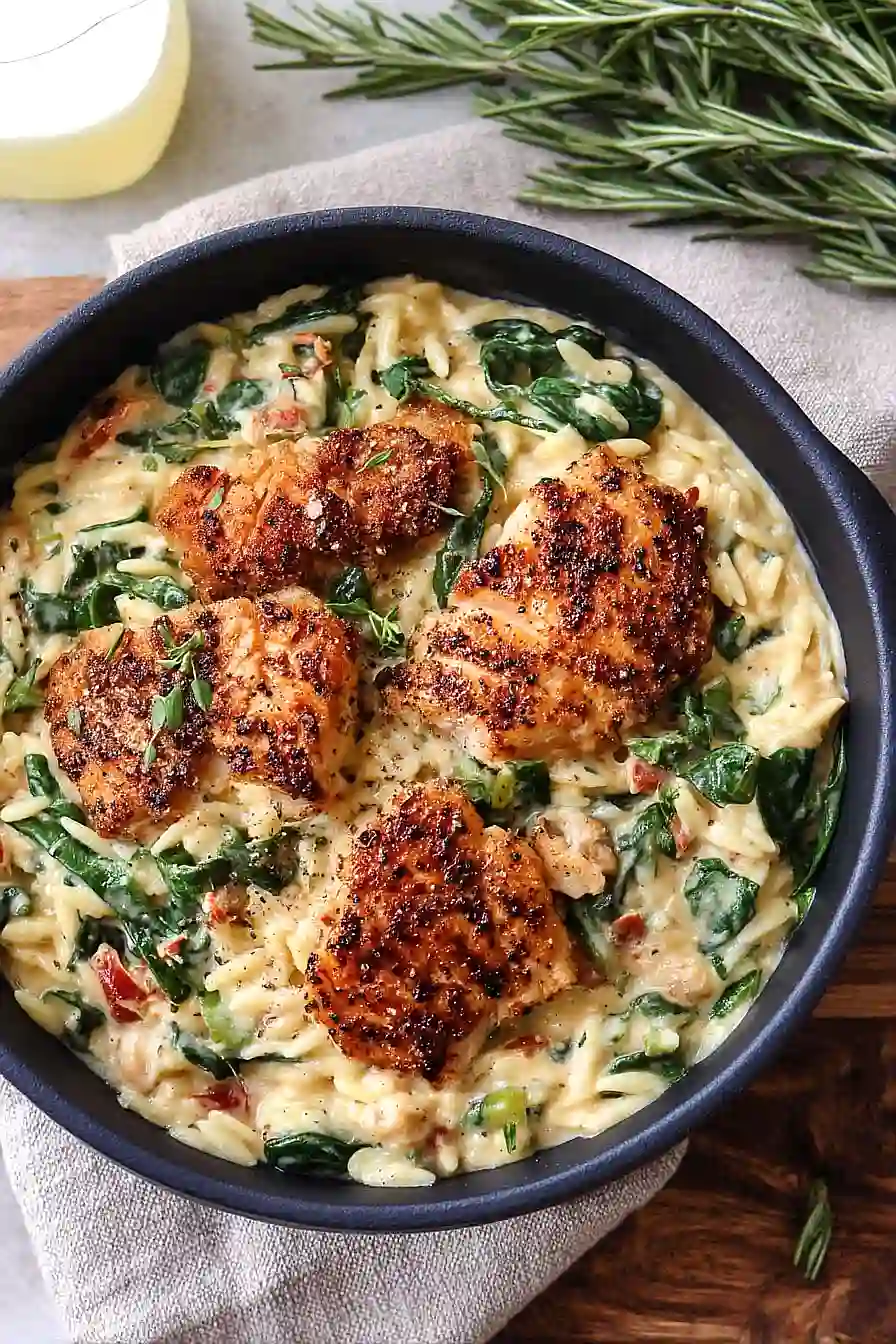 sun dried tomato chicken orzo