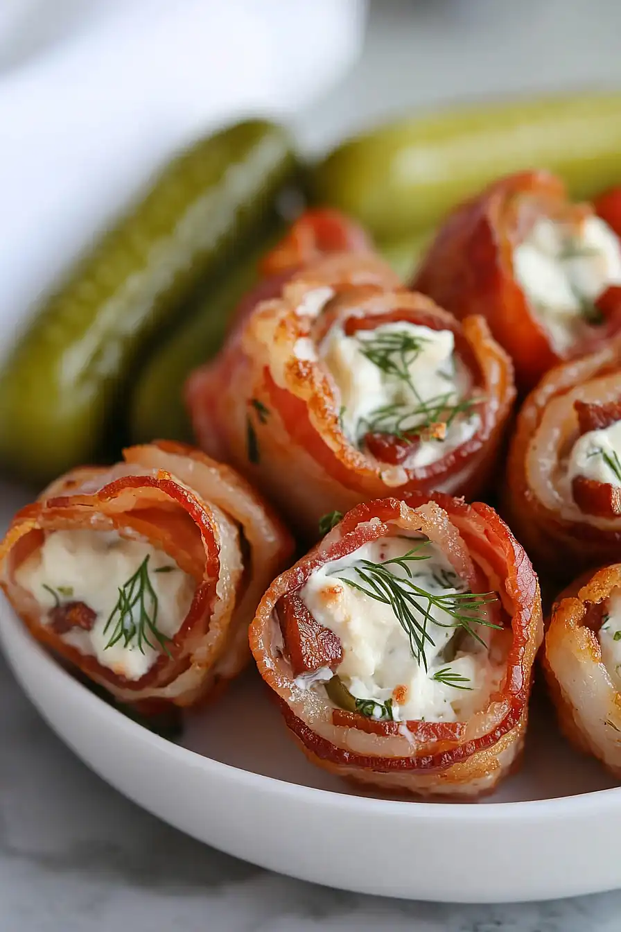 dill pickle bacon roll ups