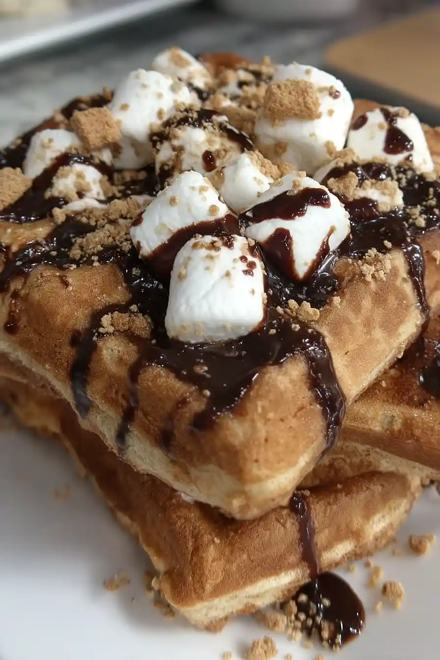 s'mores waffles