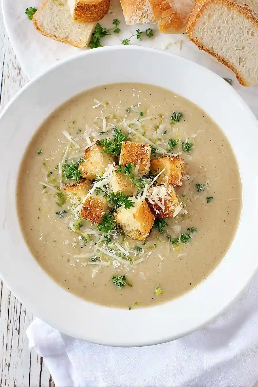 roasted eggplant and garlic soup