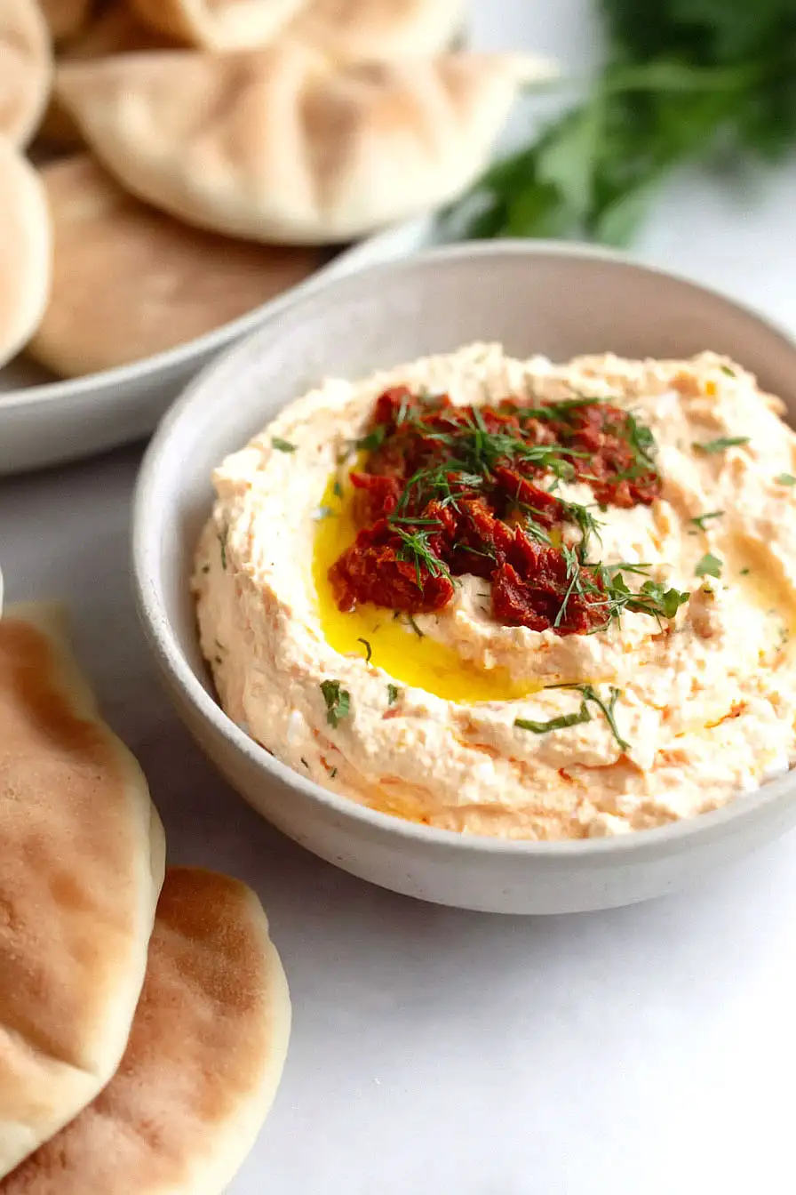 sun dried tomato and feta dip