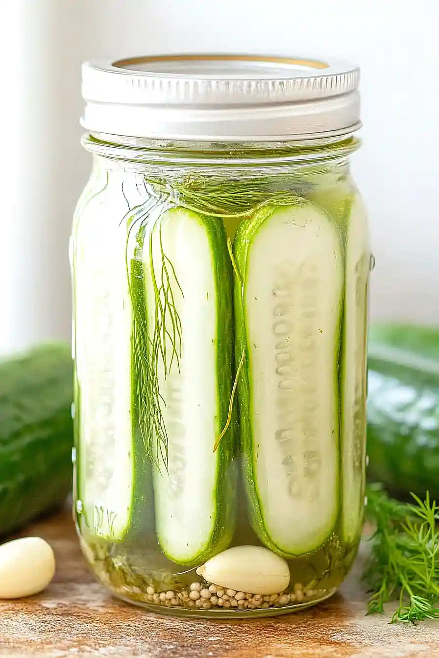 dill pickles no canning