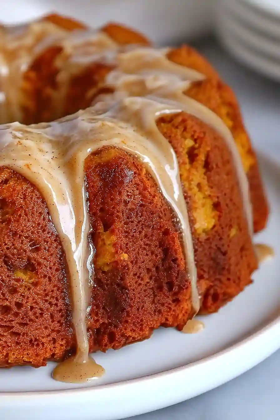 pumpkin spiced coffee cake with brown butter