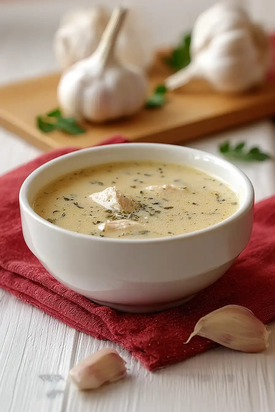 garlic chicken soup 