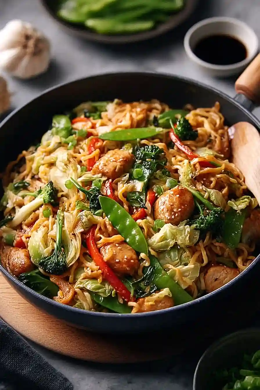 cabbage lo mein