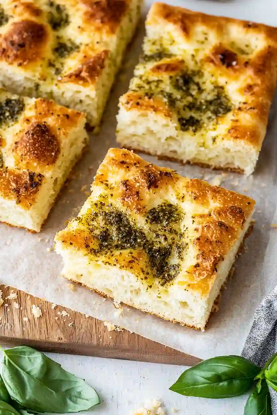 pesto focaccia