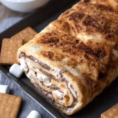 s'mores pizza roll up
