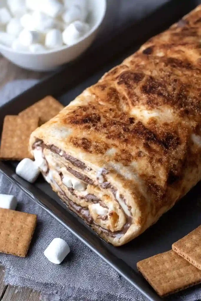 s'mores pizza roll up