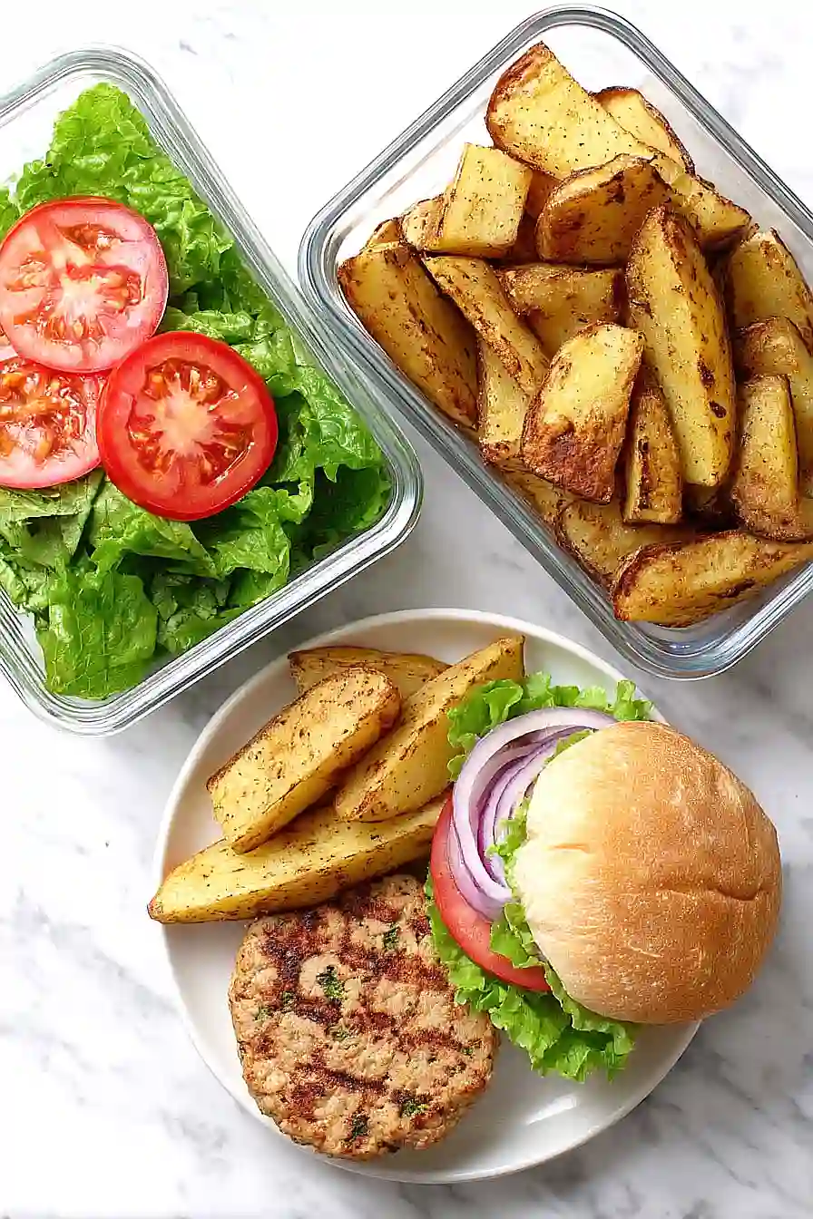 meal prep turkey burger