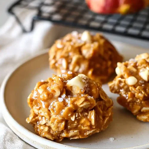no bake caramel apple cookies