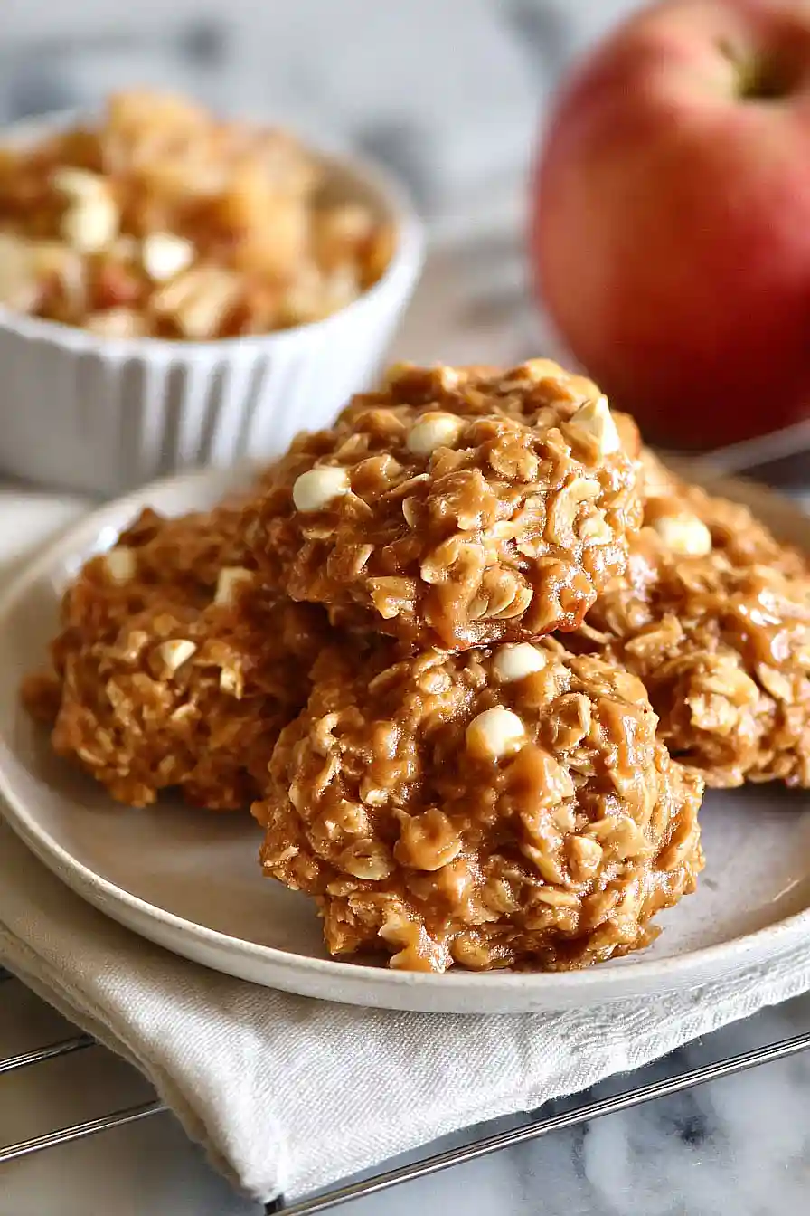 no bake caramel apple cookies