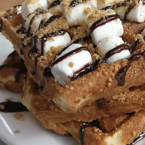 s'mores waffles