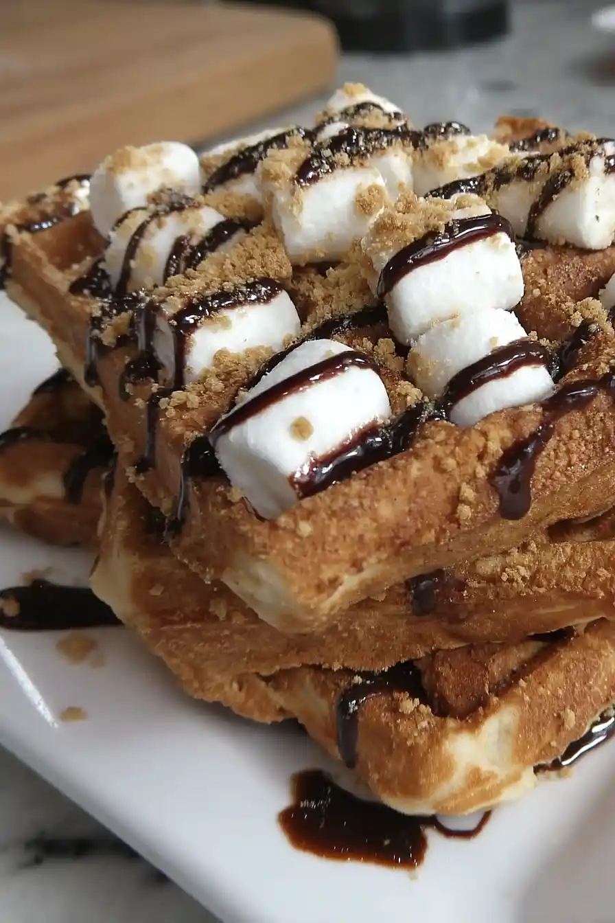 s'mores waffles