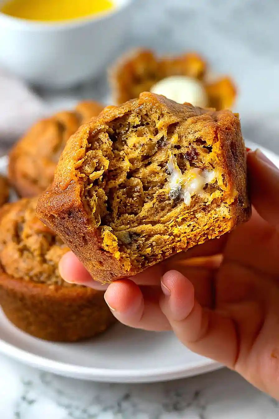 pumpkin banana muffins