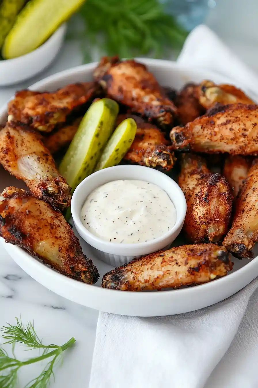 dill pickle air fryer wings