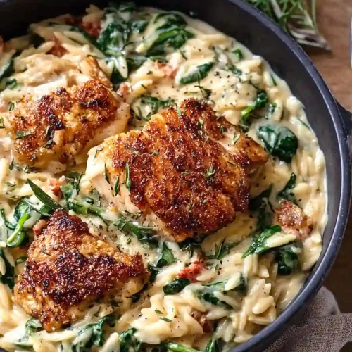 sun dried tomato chicken orzo
