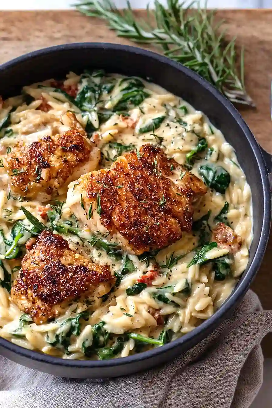 sun dried tomato chicken orzo